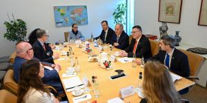 A courtesy meeting with the Minister of Foreign Affairs, H.E. Gideon Sa'ar.
