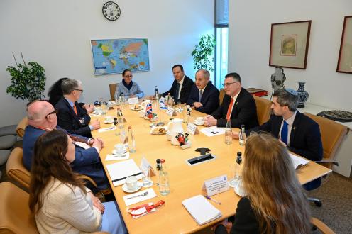 A courtesy meeting with the Minister of Foreign Affairs, H.E. Gideon Sa'ar.